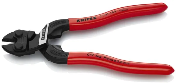 Knipex KNIPEX CoBolt® S Kompakt boltsaks sort atramenteret, betrukket med kunststof 160 mm