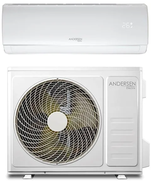 Andersen Electric AE 18000 luft/luft varmepumpe med WiFi, 6 kW, 5-135 m², hvid
